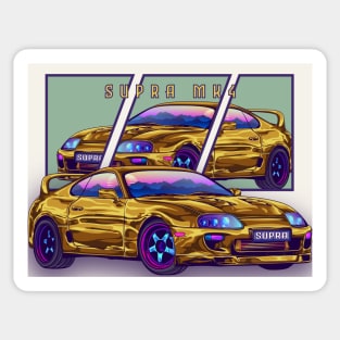 Toyota Supra mk4 Car Retro Sticker